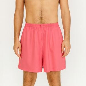 Honolulu Lulu Pink 100% Silk Lounge Shorts XL Relaxed Fit Vintage Style Unisex